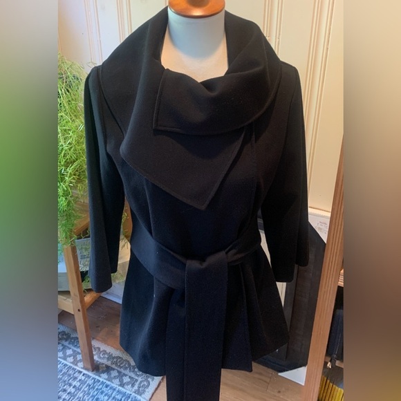 NEW CALVIN KLEIN WRAP JACKET MEDIUM BLACK - Picture 11 of 12